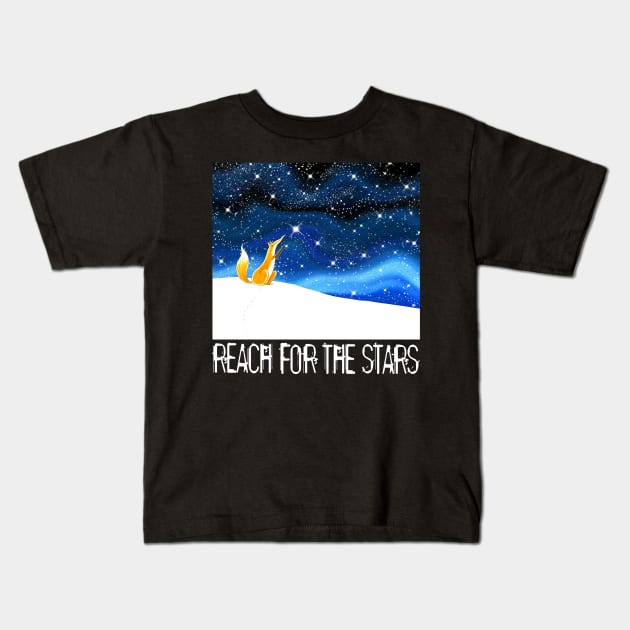 Reach for the Stars Kids T-Shirt by Scratch